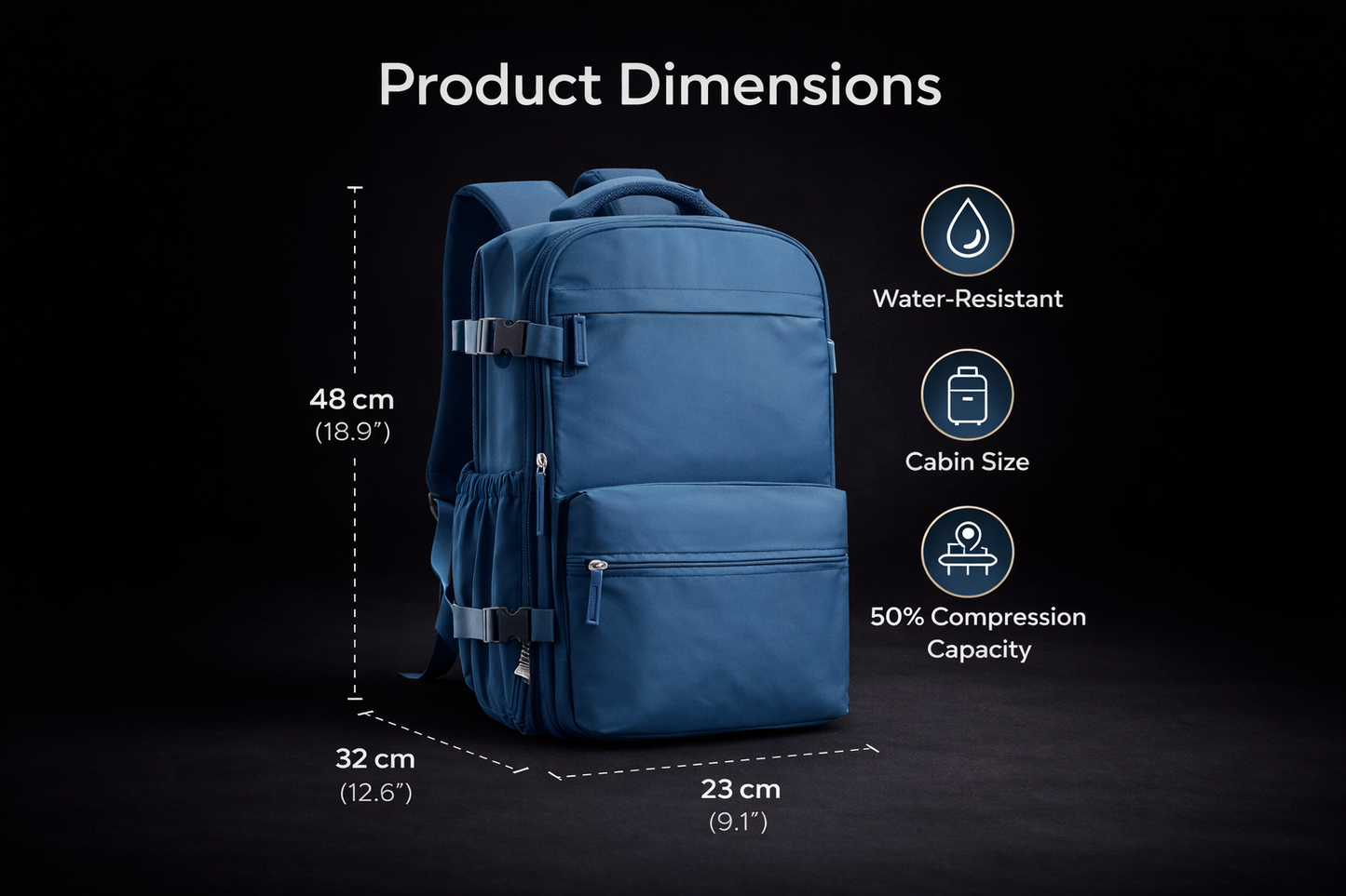 The smart travel backpack that reduces your packing volume by up to 50%