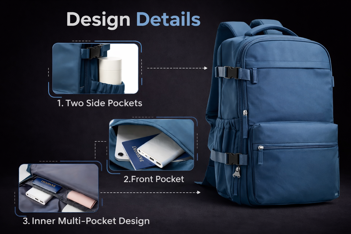 The smart travel backpack that reduces your packing volume by up to 50%